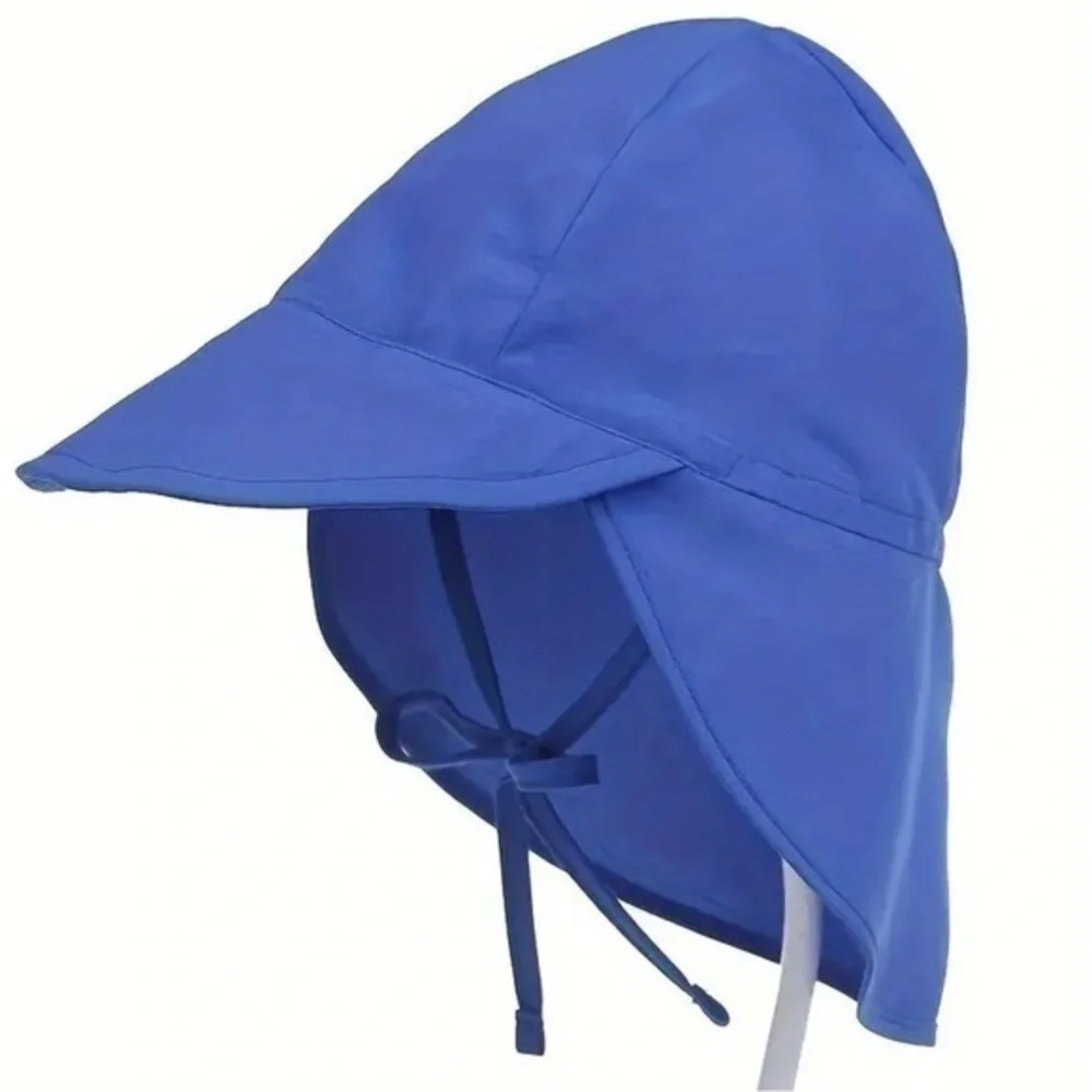 New blue sun protection hat baby toddler small